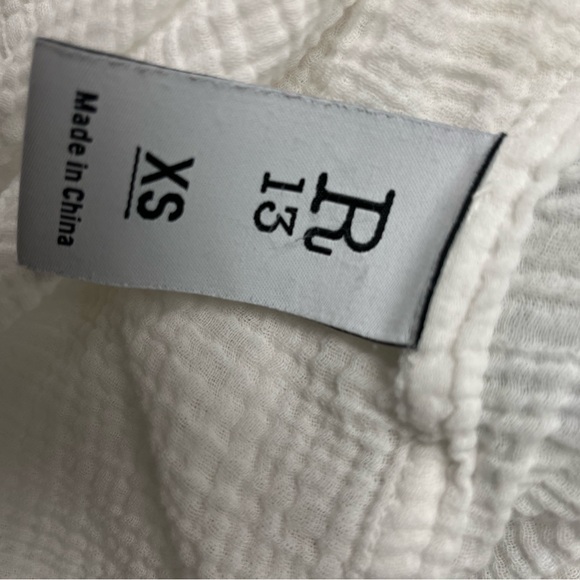 R13 Drop Neck Tuxedo Workshirt. Size XS - Picture 11 of 11